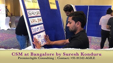 #PremierAgile0152 - CSM at Bangalore by Suresh Konduru during Feb 15-16 2020