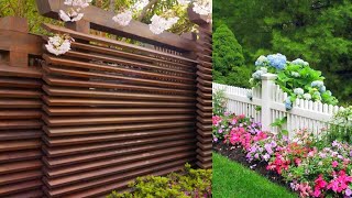 120 Fence Wood Gabion and Brick Creative Design Ideas 2022 Part.35