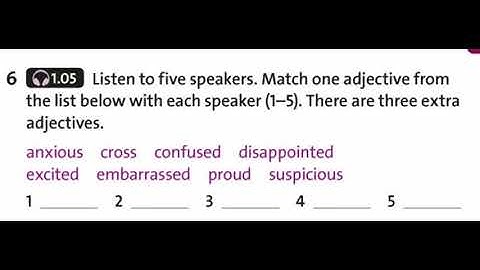 Solutions Pre-Intermediate 3rd edition - Unit 1A - ex. 6 (1.05)