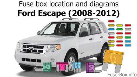 Fuse box location and diagrams: Ford Escape (2008-2012)