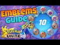 Pokemon unite guide  emblems