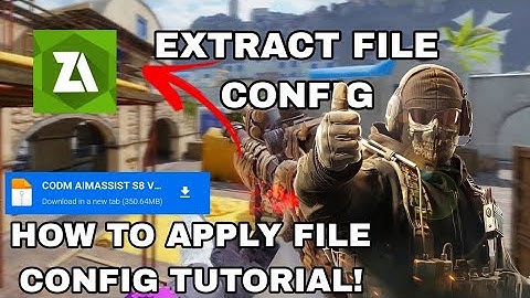 TUTORIAL - HOW TO APPLY THE CONFIG FILE WITH ZARCHIVER (CALL OF DUTY MOBILE)