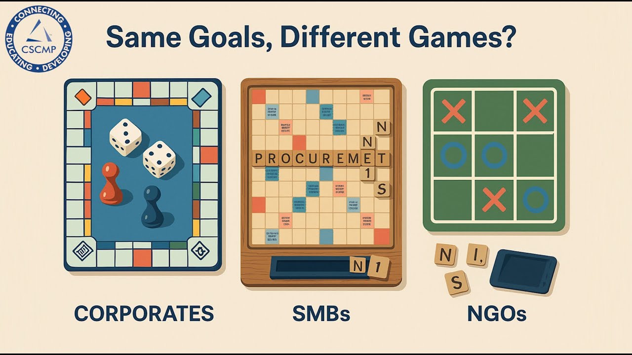 Same Goals, Different Games Procurement Across Corporates, SMB's and NGO's