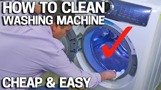 How to Clean a Washing Machine CHEAP & EASY No More Musty Smell!