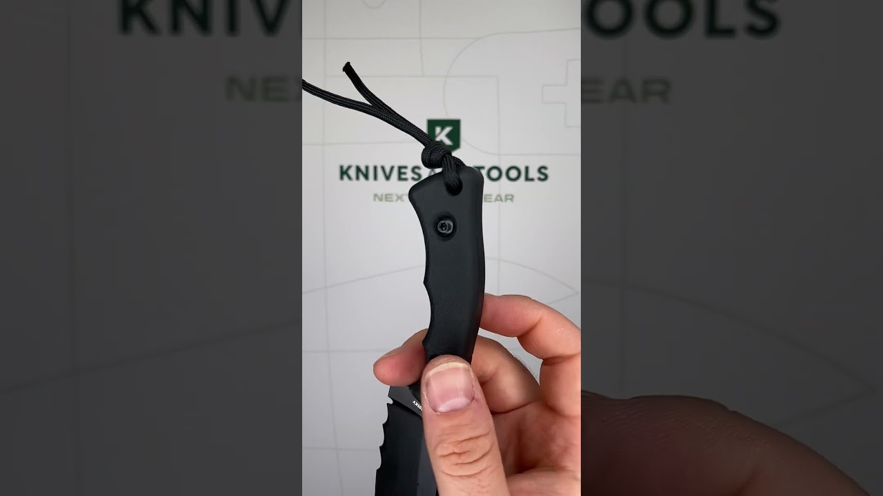 CRKT Bugsy Black Cerakote, Veff Serrations 3605KV Black G10 fixed
