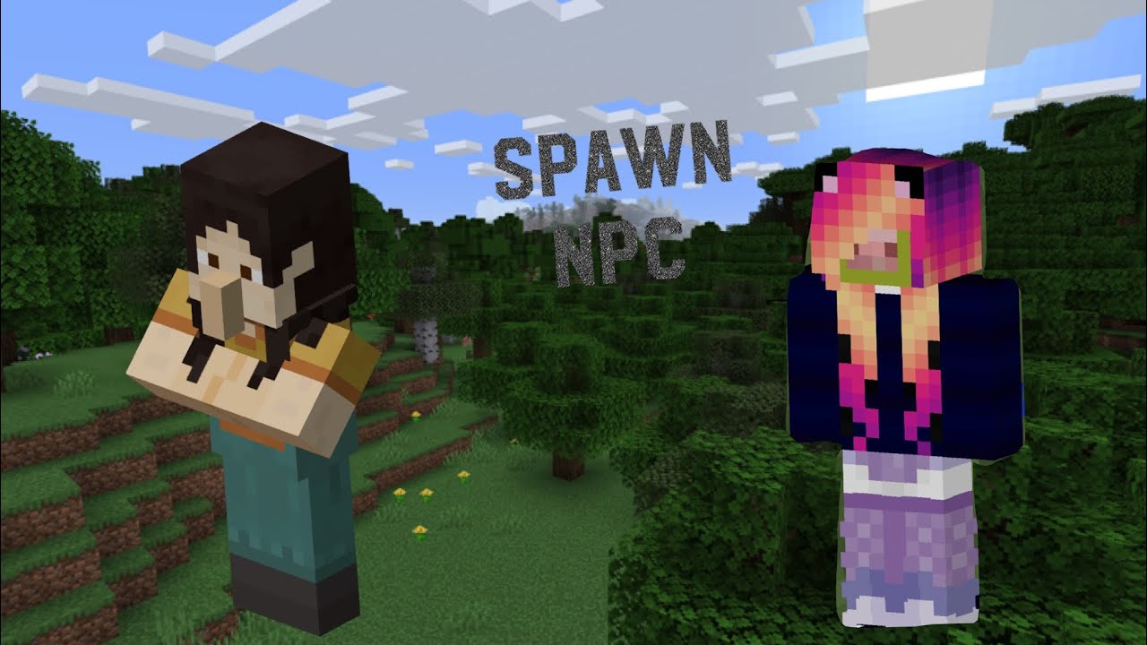 Npc Minecraft Tutorial How to spawn a npc in minecraft! - YouTube