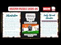 Project on Mahatma Gandhi A Legendary Soul of History for Class 12th 2025-26 | With PDF