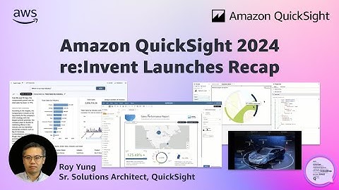 2024 re:Invent Launches Recap: 2025 Amazon QuickSight Learning Series