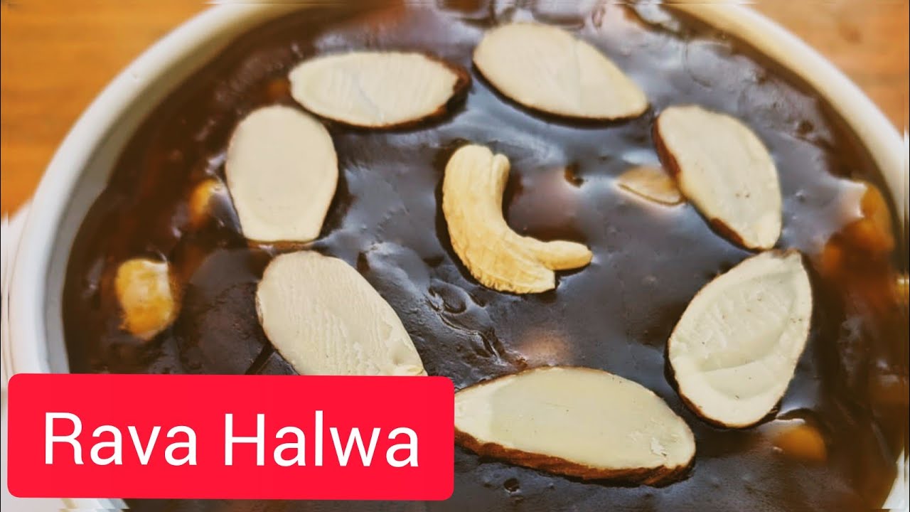 Rava Halwa Recipe How to make Rava/Sooji Halwa at home Nalan