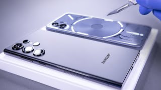 Celebrity Samsung Galaxy S23 Ultra Unboxing vs Nothing Phone 2 - ASMR Profile