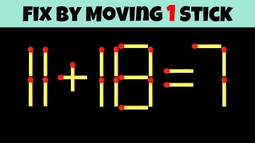 Fix This Equation by Moving JUST ONE Stick – Brain Teaser!