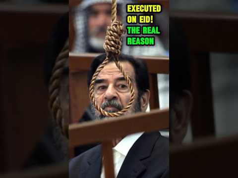 Why Saddam Hussein Was Executed On Eid Morning Real Story Saddamhussein 