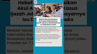 Download Lagu GEGER! Narasi Roy Suryo Sebut Anies Dalang Kasus Ijazah Jokowi Dibantah Tegas MP3