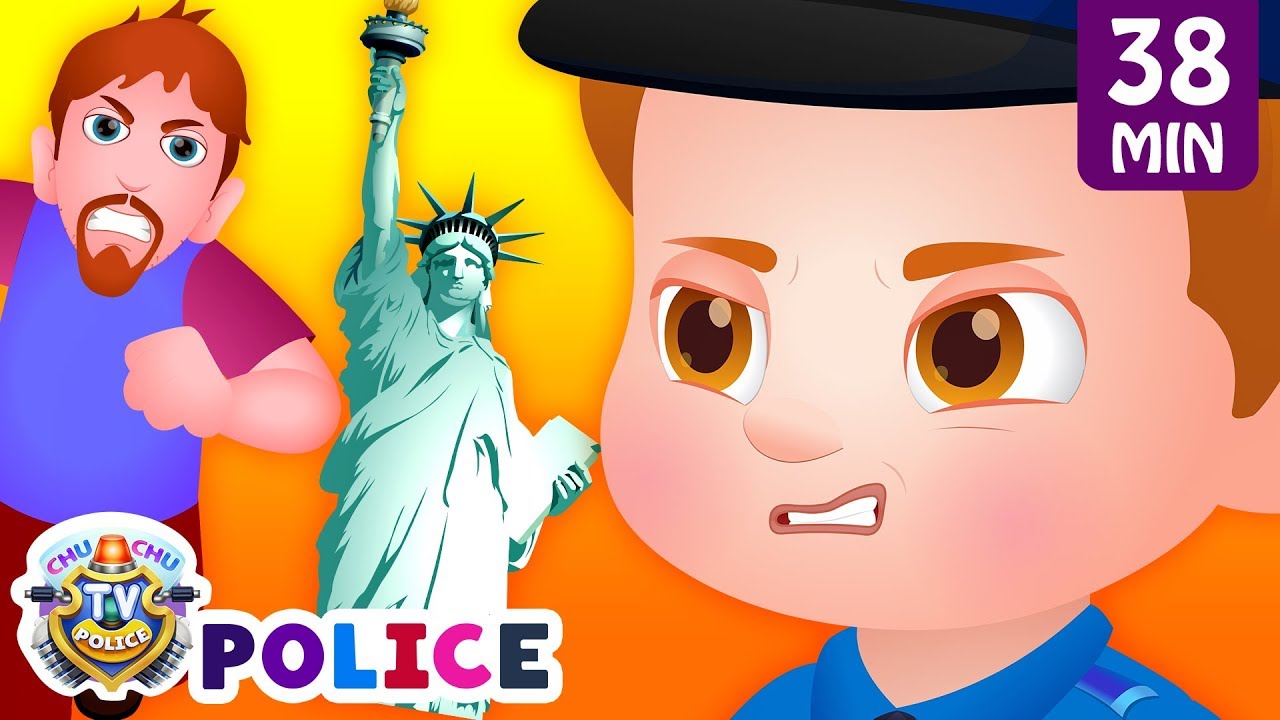 ChuChu TV Police Save the New York Souvenir Kids Gifts from Bad Guys |  ChuChu TV Kids Videos - YouTube