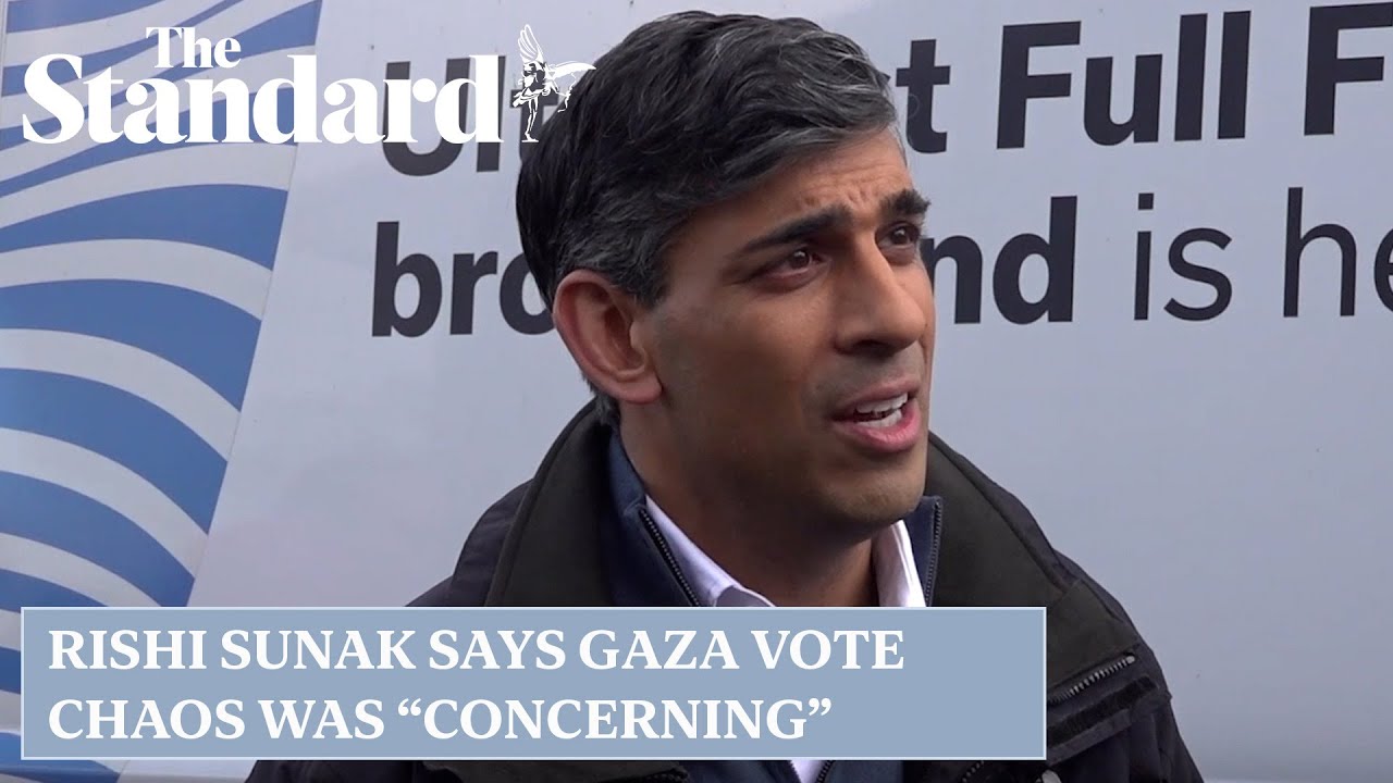 Rishi Sunak criticises Lindsay Hoyle’s handling of Gaza ceasefire vote as ‘concerning’