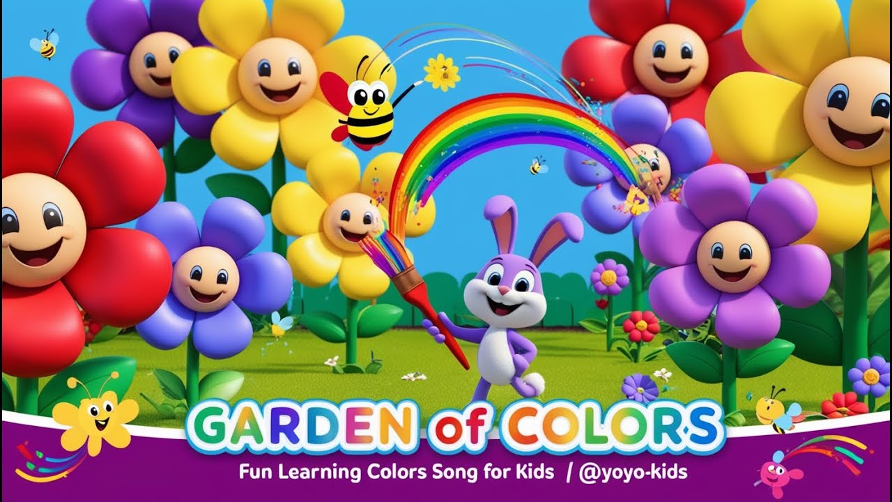 🌈 Garden of Colors | Fun Learning Colors Song for Kids | @Yo-Yo-Kids ...