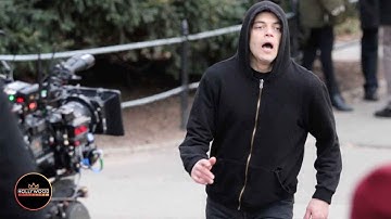Rami Malek Filming 