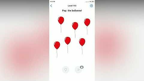 Easy Game - Pop the balloons! - Level 110 solution