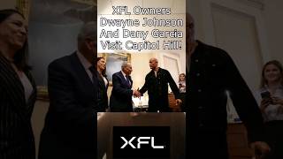 XFL Owners Dwayne Johnson And Dany Garcia Visit Capitol Hill usfl xfl