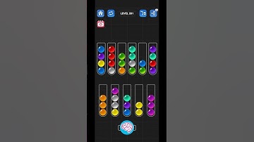 Lv 201 Ball Sort Puzzle - Color Game / 顏色分類遊戲 / ボールソーティングパズル (Guru Game)  #ballsortpuzzle