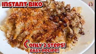 How to make INSTANT BIKO WITH ONLY 2 STEPS! NO MORE MIXING, EASY BIKO RECIPE! GLUTINOUS RICE