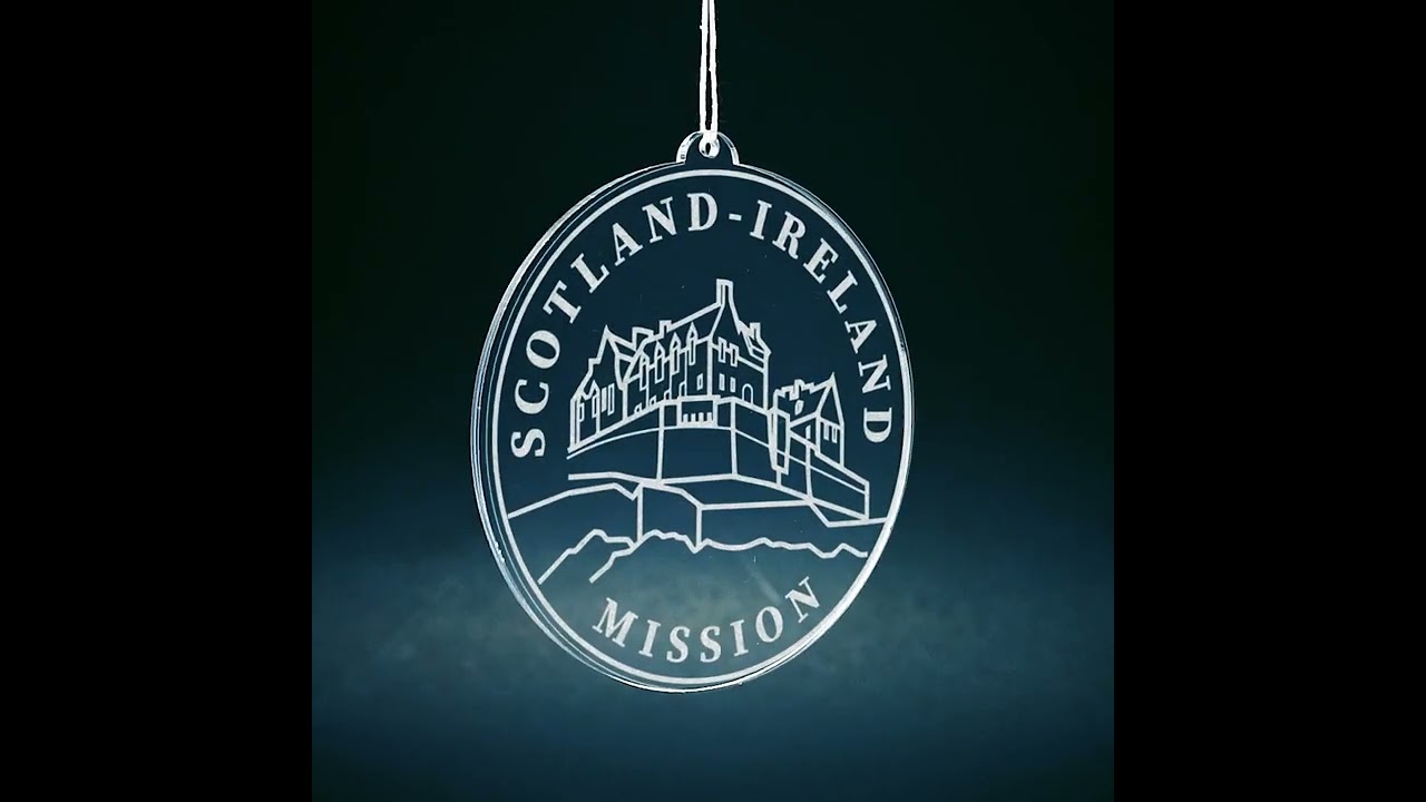 LDS Scotland  Ireland Mission Edinburgh Christmas Ornament