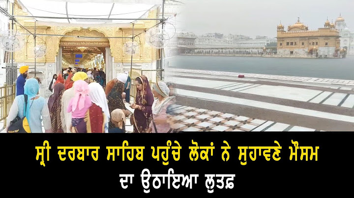 ਅੰਮ੍ਰਿਤਸਰ 'ਚ ਪਿਆ ਭਾਰੀ ਮੀਂਹ, ਸ੍ਰੀ ਦਰਬਾਰ ਸਾਹਿਬ ਪਹੁੰਚੇ ਲੋਕਾਂ ਦੇ ਖਿੜੇ ਚਿਹਰੇ