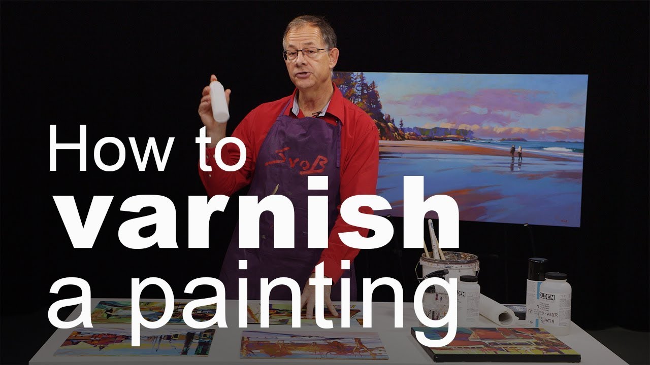 (DEMO) How to varnish a painting YouTube