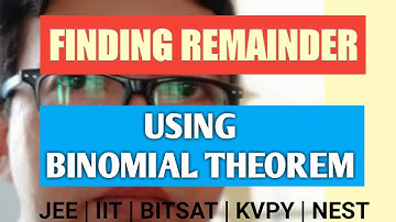 Finding Remainder Using Binomial Theorem | JEE Main | Advance | mathematicaATD