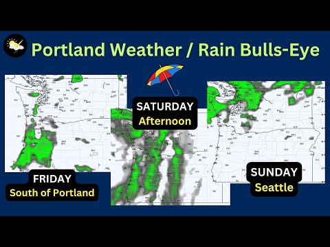 Portland Weather, Pacific NW Weekend Future Rain Cast