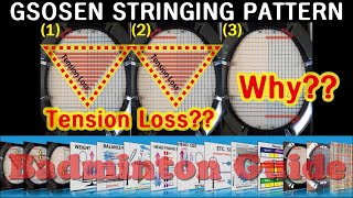 Why do tension loss occur (Badminton Racket Stringing)