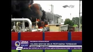 Kilang Minyak Pertamina Di Indramayu Jawa Barat Terbakar