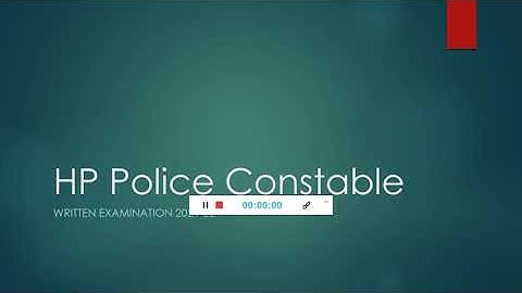 HP Police Constable Written Examination 2019 - Solved, Part 1