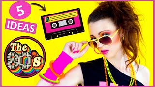 5 EASY AND CUTE IDEAS 🎈 DECORATE 80'S RETRO PARTY🎉PARTY DIY 👓