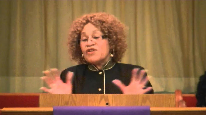 Rev  Sandra McCloud ministers at PBC Lenten Season...