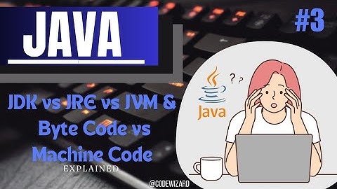 #3. JDK vs JRE vs JVM | Byte Code vs Machine Code Explained | Java Basics