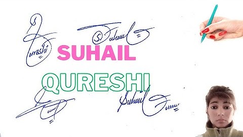 Suhail Qureshi name signature#suhail Qureshi name style
