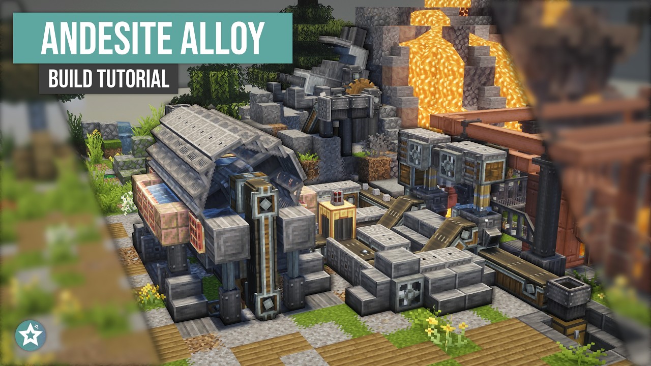 Andesite Create Mod The Most Realistic Andesite Alloy Factory in Create Mod - YouTube