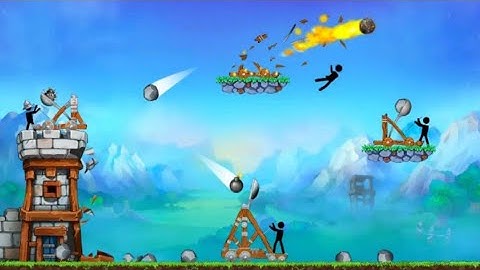 The Catapult king of Mining Epic Stickman Castle