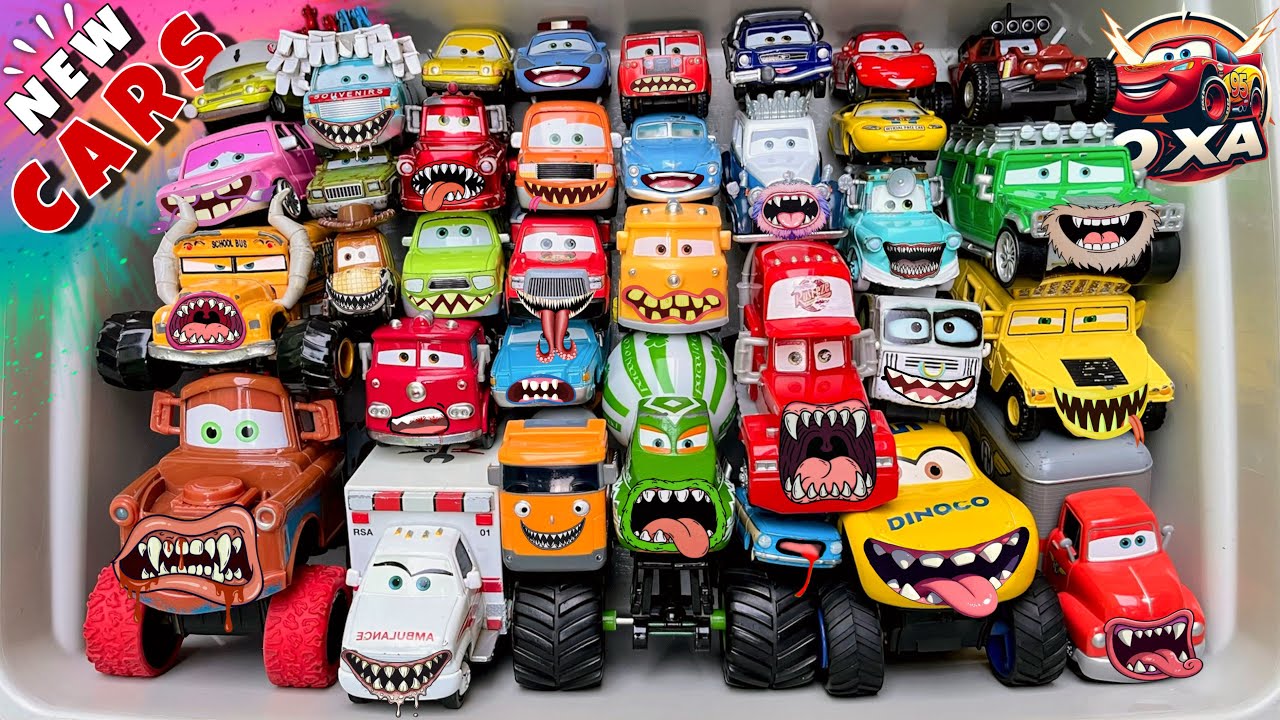 Disney Pixar Cars Unboxing Review | Lightning McQueen, Tow Mater, Chick Hicks, Sally Carrera, Cruz