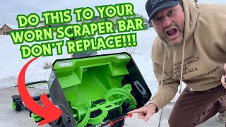 EGO Scraper Bar // DIY Snow Blower Hack