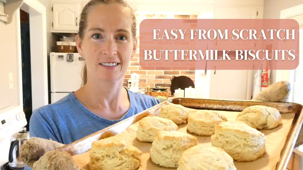 How to Make Easy, Light, and Fluffy Homemade Buttermilk Biscuits | From Scratch Recipe