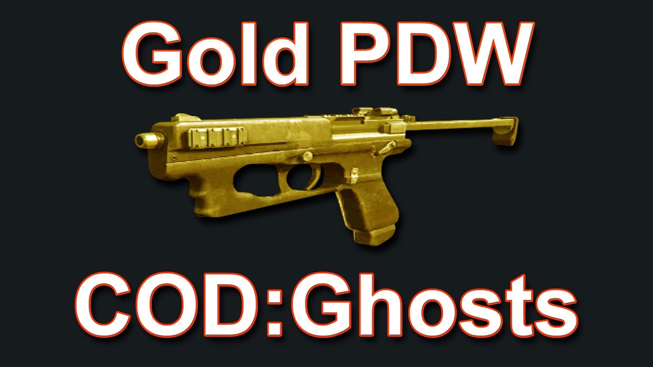 Call of Duty Ghosts - Gold PDW - A Closer Look - YouTube