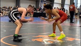 NHSCA High School Nationals Tye Johnson (NC) vs Logan King (MD) Wrestling 3/29/2025 VA Beach