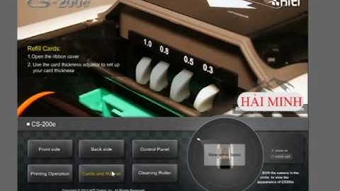 Hướng dẫn sử dụng Máy in thẻ nhựa HiTi CS200e