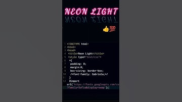 Neon Light HTML CSS #html #css #shorts #viral #coding #frontend #BCA #javascript #webdevelopment