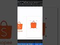Mudah dan Cepat, Cara Desain Logo Shopee di CorelDraw #coreldraw #logo #shopee #desainlogo #shorts