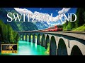 FLYING OVER SWITZERLAND (4K Video UHD) - Relaxing Music With Beautiful Nature Video For Relaxation