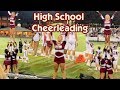 High School Football Cheerleading + They BANNED Backpacks at School