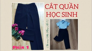 🌻 92 🌻 Hướng dẫn CẮT QUẦN TÂY HỌC SINH | QUẦN TÂY MOI GIẢ (PHẦN 1-HD CẮT)- Cắt may Mẹ Bống số 92